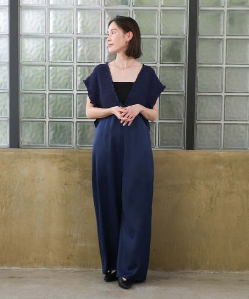 オケージョン、結婚式、オールインワン マルチway シフォンボレロ オールインワン パンツドレス 2点