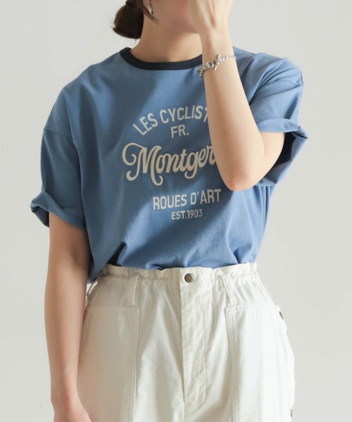 tシャツ チェーンロゴ刺繍PT　半袖TEE レディース チェーンロゴ刺繍PT 半袖TEE（Tシャツ/カットソー）｜NOMBRE