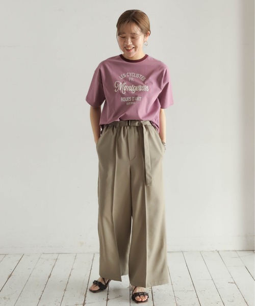 tシャツ チェーンロゴ刺繍PT　半袖TEE レディース チェーンロゴ刺繍PT 半袖TEE（Tシャツ/カットソー）｜NOMBRE