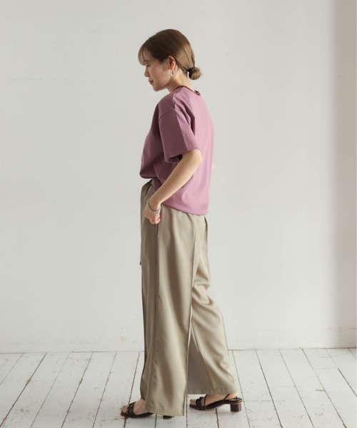 NOMBRE IMPAIR(ノンブルアンペール)の「チェーンロゴ刺繍PT 半袖TEE(Tシャツ/カットソー・レディース・キナリ/ブルー/パープル・FREE)」の13枚目の写真