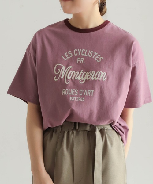 tシャツ チェーンロゴ刺繍PT　半袖TEE レディース チェーンロゴ刺繍PT 半袖TEE（Tシャツ/カットソー）｜NOMBRE