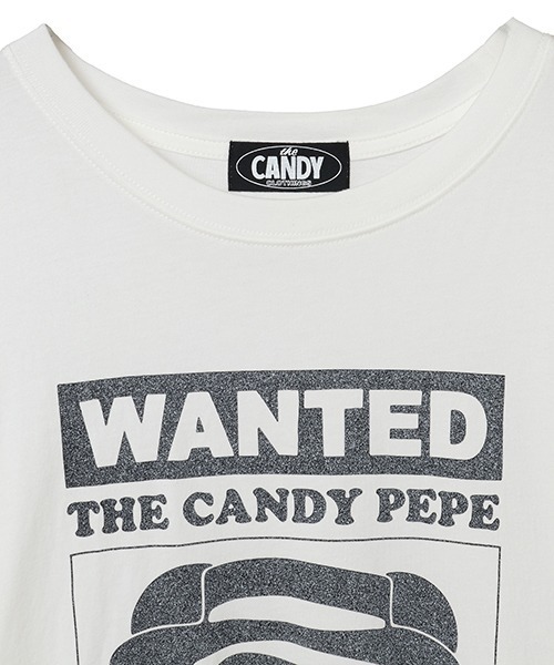 tシャツ WANTED PEPE BIG BIG Tシャツ レディース メンズ Candy Stripper tシャツ WANTED PEPE BIG Tシャツ レディース