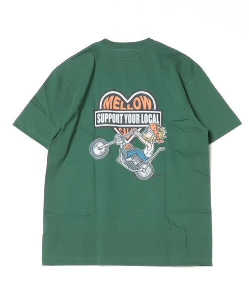 MELLOW(メロー)の「LOCAL MARVIE SS TEE(Tシャツ/カットソー・メンズ・ブラック/ホワイト/グリーン・M/L/XL)」の6枚目の写真