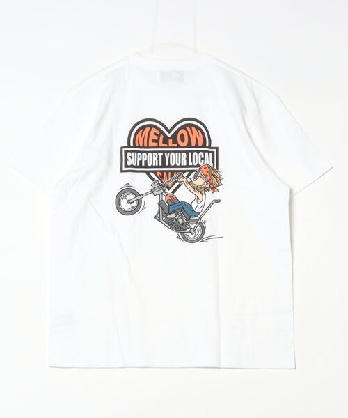 MELLOW(メロー)の「LOCAL MARVIE SS TEE(Tシャツ/カットソー・メンズ・ブラック/ホワイト/グリーン・M/L/XL)」の4枚目の写真
