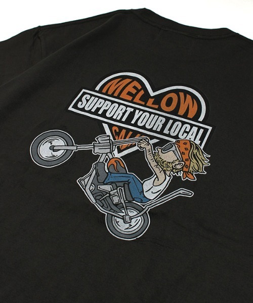 MELLOW(メロー)の「LOCAL MARVIE SS TEE(Tシャツ/カットソー・メンズ・ブラック/ホワイト/グリーン・M/L/XL)」の7枚目の写真