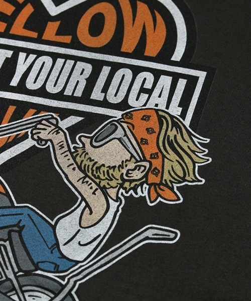 MELLOW(メロー)の「LOCAL MARVIE SS TEE(Tシャツ/カットソー・メンズ・ブラック/ホワイト/グリーン・M/L/XL)」の8枚目の写真