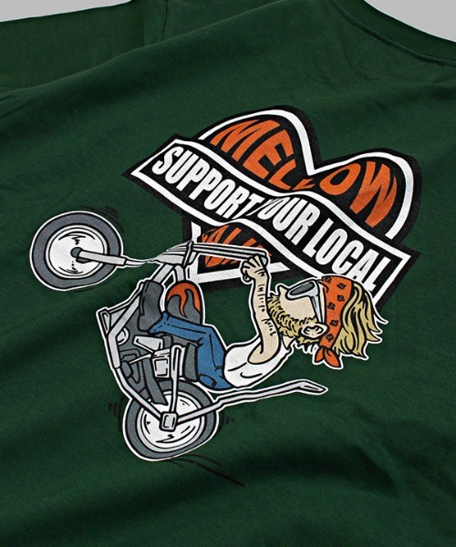 MELLOW(メロー)の「LOCAL MARVIE SS TEE(Tシャツ/カットソー・メンズ・ブラック/ホワイト/グリーン・M/L/XL)」の14枚目の写真