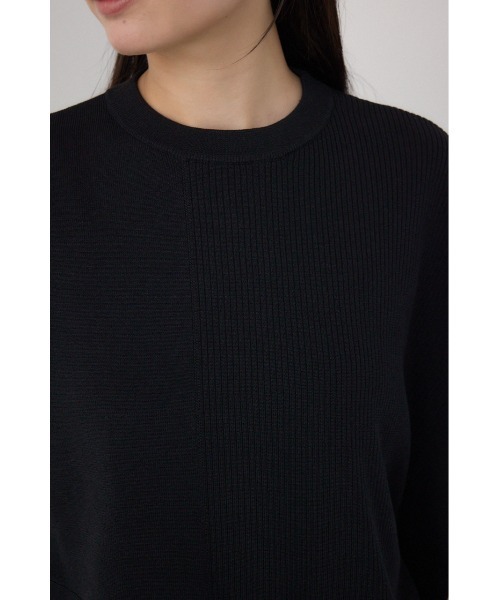 PLUS（プラス）の「【PLUS】ブロッキングアシンメトリーニットベスト（ベスト・レディース・ブラック/グレー系その他/ブラック系その他・FREE）」の12枚目の写真