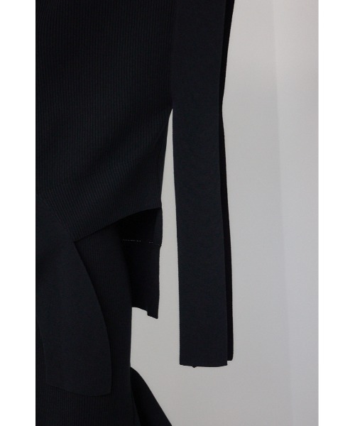 PLUS（プラス）の「【PLUS】ブロッキングアシンメトリーニットベスト（ベスト・レディース・ブラック/グレー系その他/ブラック系その他・FREE）」の17枚目の写真