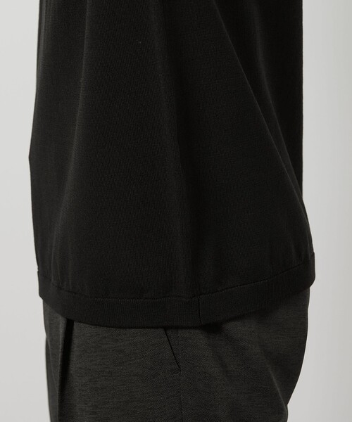 BEAUTY&YOUTH UNITED ARROWS(ビューティーアンドユースユナイテッドアローズ)の「【WEB限定 WARDROBE SMART】マシーンウォッシュ 1ポケット ニット Tシャツ【抗菌防臭】(Tシャツ/カットソー・メンズ・ブラック/ホワイト/ライトグレー/ダークグレー・S/M/L/XL)」の20枚目の写真