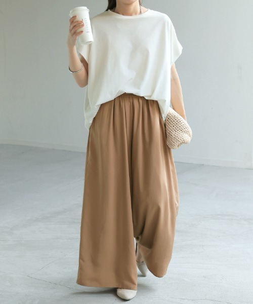 HUG.U（ハグユー）の「「ひんやり」 本気の夏パンツ（その他パンツ・レディース・ブラック/カーキ/グリーン/ホワイト/ブラウン/オレンジ/ブルー・M(トール丈)/L(トール丈)/M(レギュラー丈)/L(レギュラー丈)）」の19枚目の写真