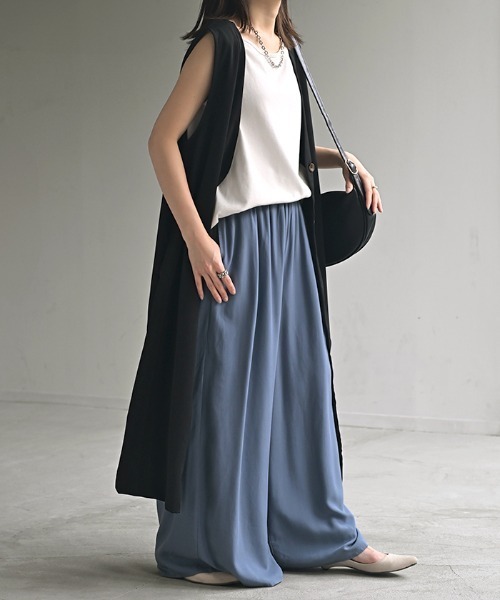 HUG.U（ハグユー）の「「ひんやり」 本気の夏パンツ（その他パンツ・レディース・ブラック/カーキ/グリーン/ホワイト/ブラウン/オレンジ/ブルー・M(トール丈)/L(トール丈)/M(レギュラー丈)/L(レギュラー丈)）」の15枚目の写真