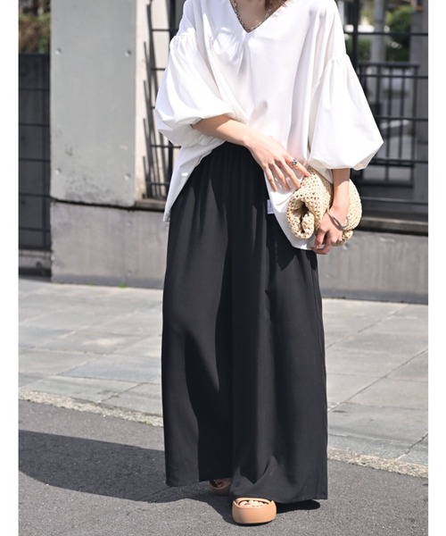 HUG.U（ハグユー）の「「ひんやり」 本気の夏パンツ（その他パンツ・レディース・ブラック/カーキ/グリーン/ホワイト/ブラウン/オレンジ/ブルー・M(トール丈)/L(トール丈)/M(レギュラー丈)/L(レギュラー丈)）」の18枚目の写真