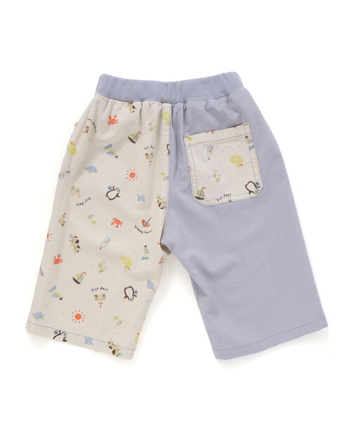 SLAP SLIP（スラップスリップ）の「【お揃い/接触冷感】無地ヒマワリサファリ柄切り替えポケット付き麻レーヨンパンツ(80~130cm)（その他パンツ・キッズ・ベージュ/オレンジ/イエロー系その他/ブルー/ブルー系その他2・110cm/120cm/90cm/130cm/80ｃｍ/100cm）」の22枚目の写真