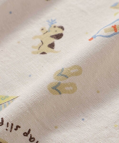 SLAP SLIP（スラップスリップ）の「【お揃い/接触冷感】無地ヒマワリサファリ柄切り替えポケット付き麻レーヨンパンツ(80~130cm)（その他パンツ・キッズ・ベージュ/オレンジ/イエロー系その他/ブルー/ブルー系その他2・110cm/120cm/90cm/130cm/80ｃｍ/100cm）」の17枚目の写真