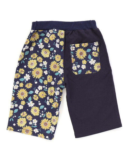 SLAP SLIP（スラップスリップ）の「【お揃い/接触冷感】無地ヒマワリサファリ柄切り替えポケット付き麻レーヨンパンツ(80~130cm)（その他パンツ・キッズ・ベージュ/オレンジ/イエロー系その他/ブルー/ブルー系その他2・110cm/120cm/90cm/130cm/80ｃｍ/100cm）」の18枚目の写真