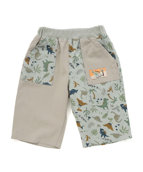 SLAP SLIP（スラップスリップ）の「【お揃い/接触冷感】無地ヒマワリサファリ柄切り替えポケット付き麻レーヨンパンツ(80~130cm)（その他パンツ・キッズ・ベージュ/オレンジ/イエロー系その他/ブルー/ブルー系その他2・110cm/120cm/90cm/130cm/80ｃｍ/100cm）」の20枚目の写真