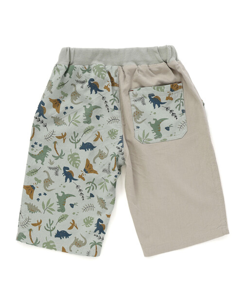 SLAP SLIP（スラップスリップ）の「【お揃い/接触冷感】無地ヒマワリサファリ柄切り替えポケット付き麻レーヨンパンツ(80~130cm)（その他パンツ・キッズ・ベージュ/オレンジ/イエロー系その他/ブルー/ブルー系その他2・110cm/120cm/90cm/130cm/80ｃｍ/100cm）」の9枚目の写真