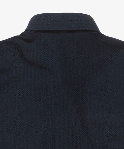 LACOSTE（ラコステ）の「鹿の子地切り替え同色ストライプボタンダウンポロシャツ（ポロシャツ・メンズ・ホワイト/ネイビー/ライトブルー・4/3/5/6）」の10枚目の写真