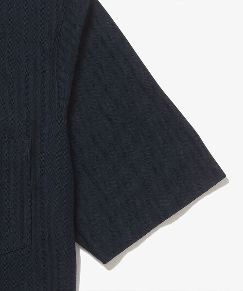 LACOSTE（ラコステ）の「鹿の子地切り替え同色ストライプボタンダウンポロシャツ（ポロシャツ・メンズ・ホワイト/ネイビー/ライトブルー・4/3/5/6）」の12枚目の写真