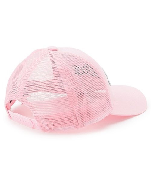 X-girl Stages(エックスガールステージス)の「ロゴ刺しゅうメッシュキャップ(キャップ・キッズ・ブラック/ピンク・52-56cm/S(48-52cm))」の14枚目の写真