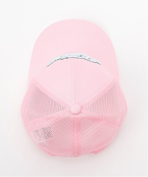 X-girl Stages(エックスガールステージス)の「ロゴ刺しゅうメッシュキャップ(キャップ・キッズ・ブラック/ピンク・52-56cm/S(48-52cm))」の17枚目の写真