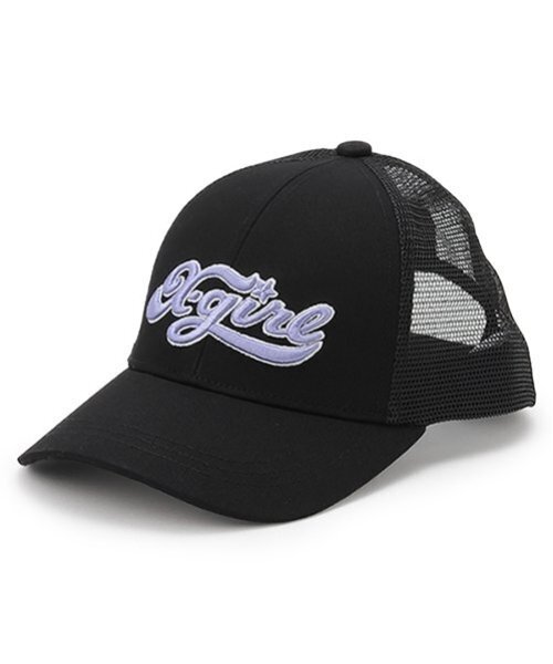 X-girl Stages(エックスガールステージス)の「ロゴ刺しゅうメッシュキャップ(キャップ・キッズ・ブラック/ピンク・52-56cm/S(48-52cm))」の21枚目の写真