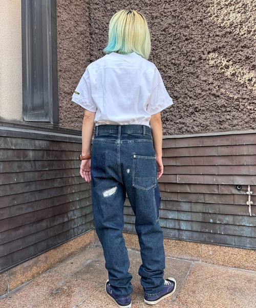 OLD BETTY'S（オールドベティーズ）の「オールドベティーズ【OLD BETTY’S】Denim Remake Sarouel Pants（デニムパンツ・レディース・インディゴブルー・S/M）」の4枚目の写真