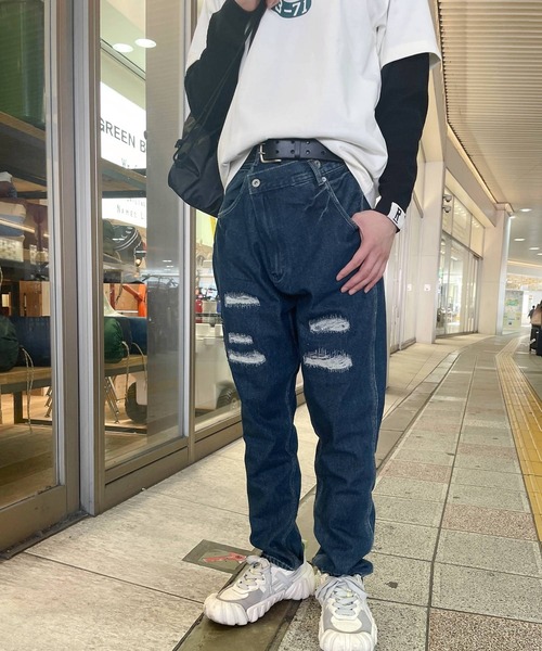 OLD BETTY'S（オールドベティーズ）の「オールドベティーズ【OLD BETTY’S】Denim Remake Sarouel Pants（デニムパンツ・レディース・インディゴブルー・S/M）」の14枚目の写真