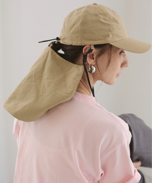 ANGIE（アンジー）の「【冷感/撥水/UVカット】サンシェードキャップ（キャップ・レディース・ベージュ/ブラック・FREE）」の15枚目の写真