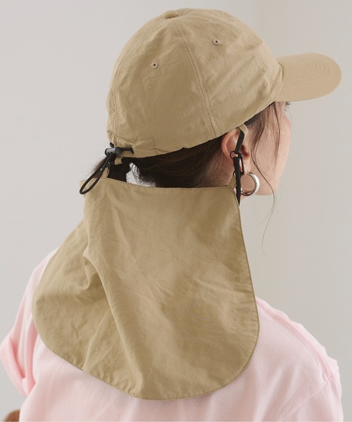 ANGIE（アンジー）の「【冷感/撥水/UVカット】サンシェードキャップ（キャップ・レディース・ベージュ/ブラック・FREE）」の16枚目の写真