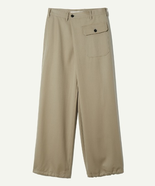leinwande（ラインヴァンド）の「【leinwande】Work Wrapped Trousers（その他パンツ・レディース・ネイビー/ベージュ・S/M）」の2枚目の写真