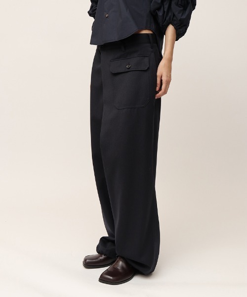 leinwande（ラインヴァンド）の「【leinwande】Work Wrapped Trousers（その他パンツ・レディース・ネイビー/ベージュ・S/M）」の7枚目の写真