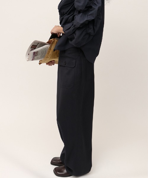leinwande（ラインヴァンド）の「【leinwande】Work Wrapped Trousers（その他パンツ・レディース・ネイビー/ベージュ・S/M）」の8枚目の写真