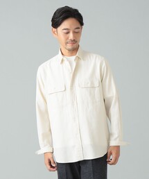 BEAMS F | コットン ダブルポケット ワークシャツ(シャツ/ブラウス)