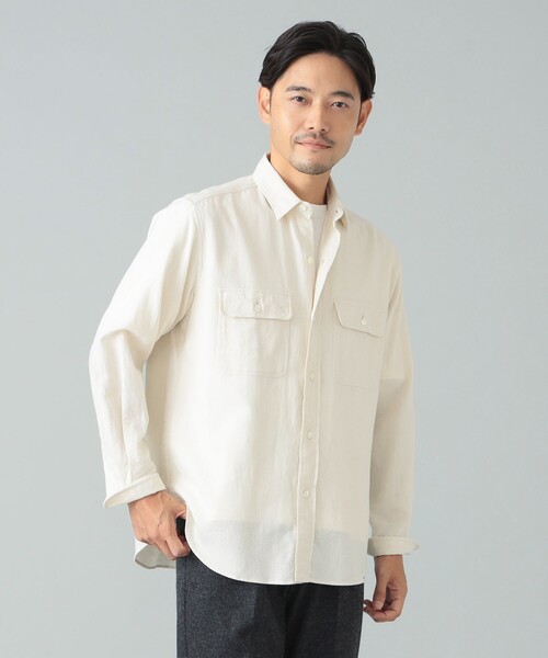 コットン ダブルポケット ワークシャツ（シャツ/ブラウス）｜BEAMS F