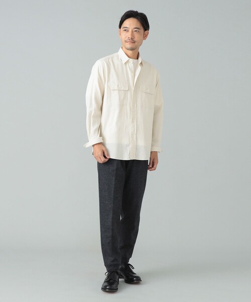 コットン ダブルポケット ワークシャツ（シャツ/ブラウス）｜BEAMS F