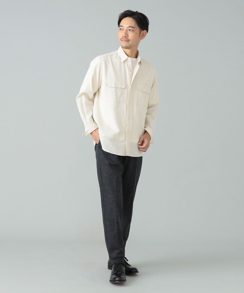 BEAMS F（ビームスエフ）の「コットン ダブルポケット ワークシャツ（シャツ/ブラウス・メンズ・ナチュラル・L/M/S/XL）」の7枚目の写真