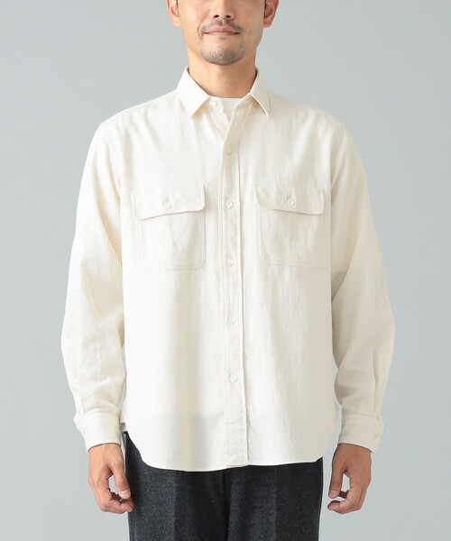 コットン ダブルポケット ワークシャツ（シャツ/ブラウス）｜BEAMS F