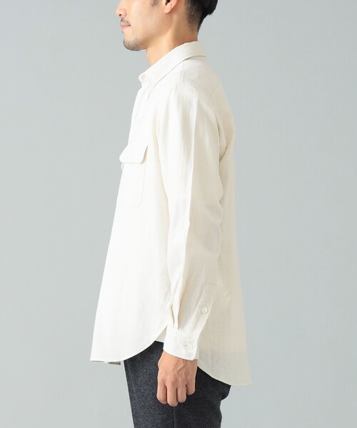 BEAMS F（ビームスエフ）の「コットン ダブルポケット ワークシャツ（シャツ/ブラウス・メンズ・ナチュラル・L/M/S/XL）」の9枚目の写真