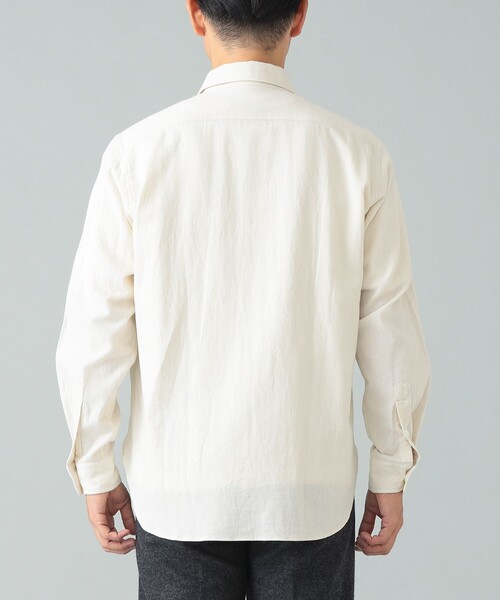 BEAMS F（ビームスエフ）の「コットン ダブルポケット ワークシャツ（シャツ/ブラウス・メンズ・ナチュラル・L/M/S/XL）」の10枚目の写真