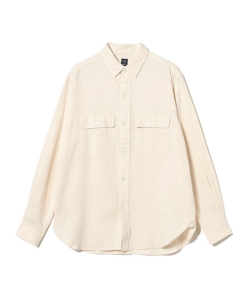 えみおわす ポケット シャツ ブラウス 白 コットン 高価ファッション