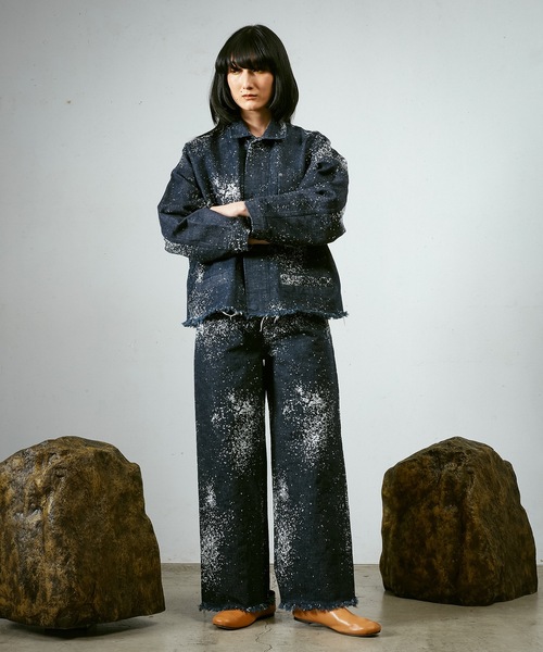 Dulcamara（ドゥルカマラ）の「グラニュールデニムカバーオール-R（デニムジャケット・メンズ・ネイビー・0/1）」の4枚目の写真