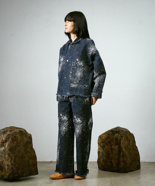 Dulcamara（ドゥルカマラ）の「グラニュールデニムカバーオール-R（デニムジャケット・メンズ・ネイビー・0/1）」の5枚目の写真