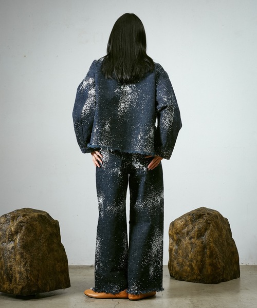 Dulcamara（ドゥルカマラ）の「グラニュールデニムカバーオール-R（デニムジャケット・メンズ・ネイビー・0/1）」の7枚目の写真