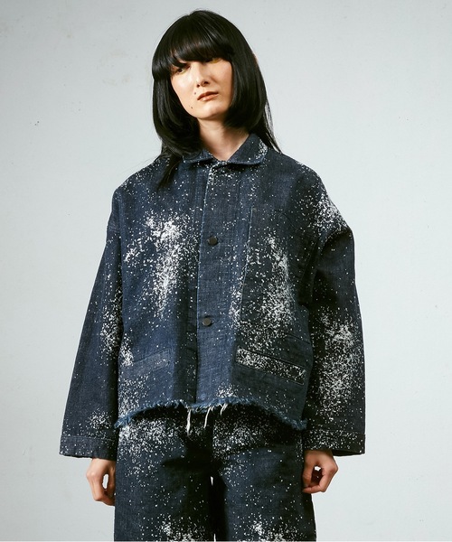 Dulcamara（ドゥルカマラ）の「グラニュールデニムカバーオール-R（デニムジャケット・メンズ・ネイビー・0/1）」の17枚目の写真