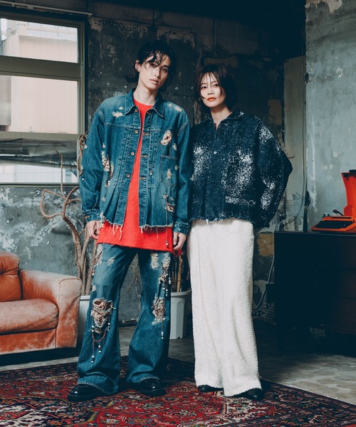 Dulcamara（ドゥルカマラ）の「グラニュールデニムカバーオール-R（デニムジャケット・メンズ・ネイビー・0/1）」の16枚目の写真