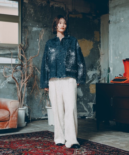 Dulcamara（ドゥルカマラ）の「グラニュールデニムカバーオール-R（デニムジャケット・メンズ・ネイビー・0/1）」の15枚目の写真