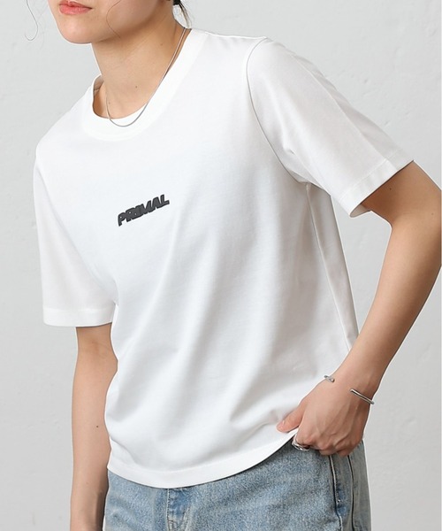 COLONY 2139（コロニートゥーワンスリーナイン）の「PRIMALプリントＴシャツ（Tシャツ/カットソー・レディース・オフホワイト/ブラック/ホワイト/ミント/イエロー・FREE）」の3枚目の写真