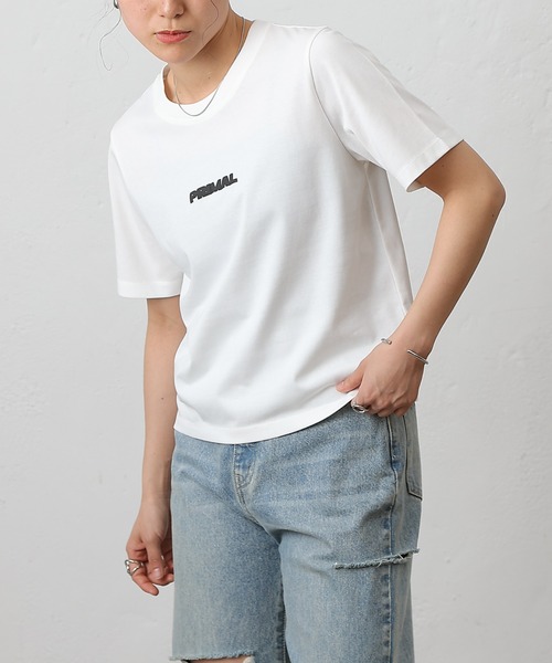 COLONY 2139（コロニートゥーワンスリーナイン）の「PRIMALプリントＴシャツ（Tシャツ/カットソー・レディース・オフホワイト/ブラック/ホワイト/ミント/イエロー・FREE）」の17枚目の写真